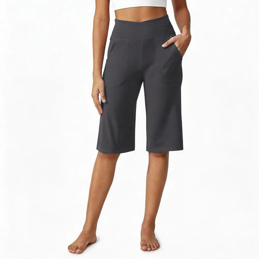 Loose High-Waist Casual Cropped Yoga Pants（🌞Summer New Arrivals）