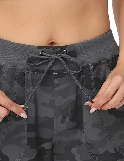 Women's 6-Pocket Cargo Capris Lightweight Quick Dry Cotton Hiking Pants