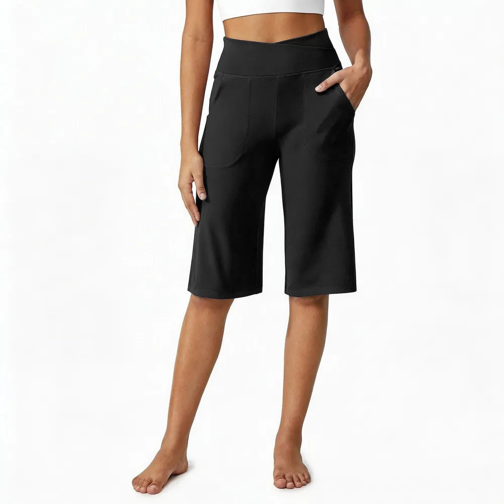 Loose High-Waist Casual Cropped Yoga Pants（🌞Summer New Arrivals）