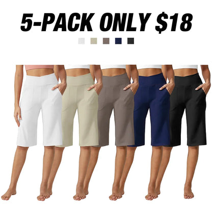 Loose High-Waist Casual Cropped Yoga Pants（🌞Summer New Arrivals）