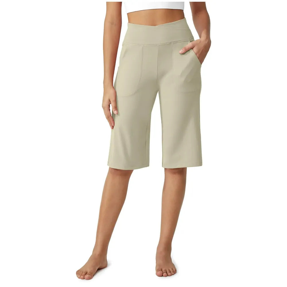 Loose High-Waist Casual Cropped Yoga Pants（🌞Summer New Arrivals）