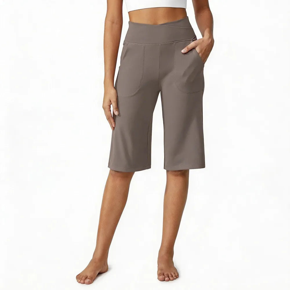 Loose High-Waist Casual Cropped Yoga Pants（🌞Summer New Arrivals）