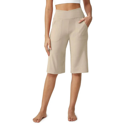 Loose High-Waist Casual Cropped Yoga Pants（🌞Summer New Arrivals）