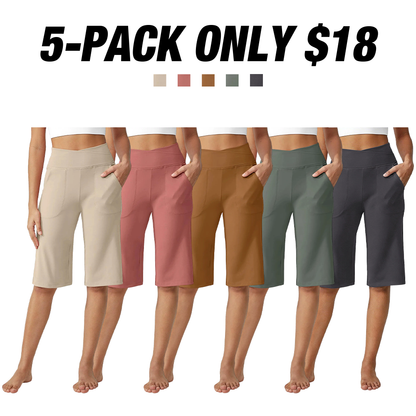 Loose High-Waist Casual Cropped Yoga Pants（🌞Summer New Arrivals�)